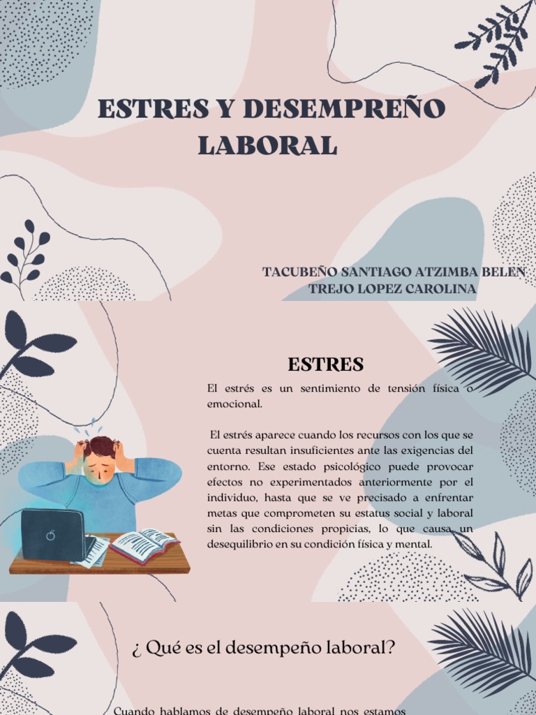 Estrés y Desempeño Laboral | PDF