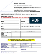 2011 Candidate Expense Form