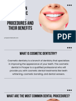 Common Cosmetic Dental Procedures & Their Benefits