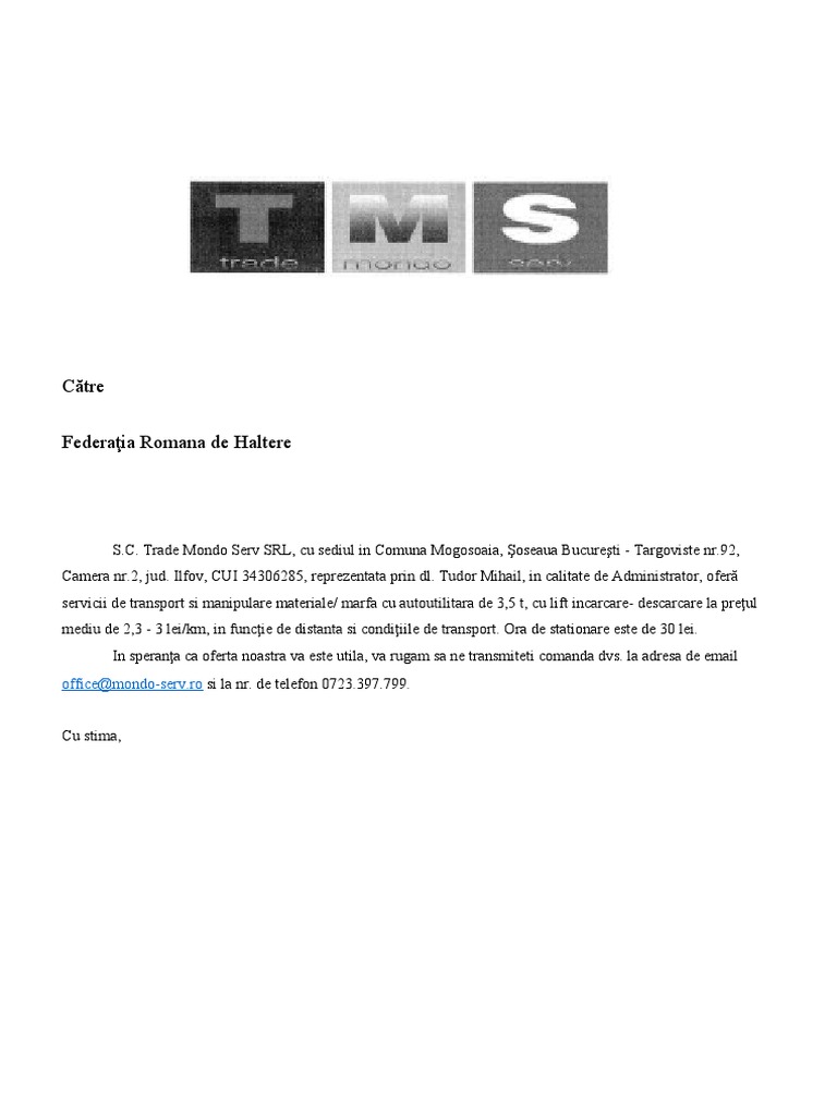 OFERTA IN ENGLISH intelligence overview