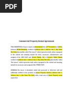 Commercial Property Rental Agreement Format