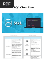 SQL Cheat Sheet