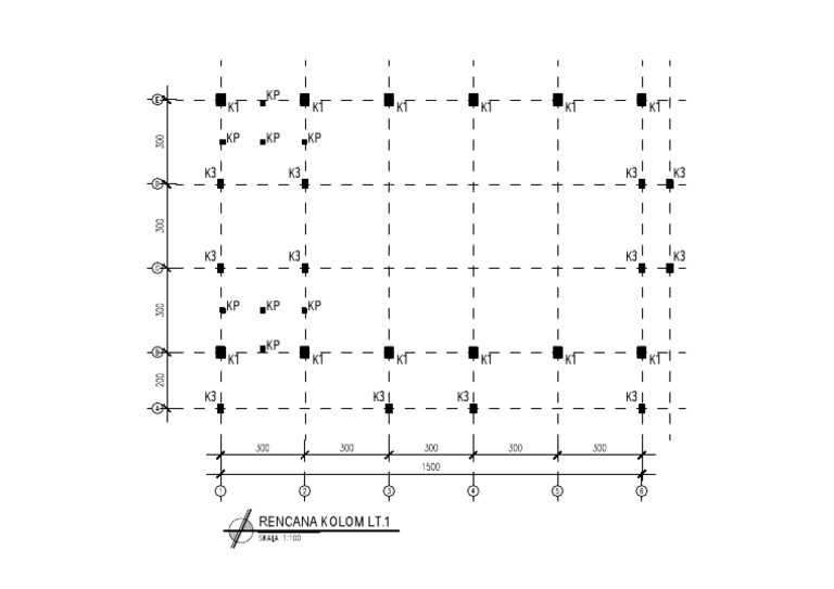 Denah Rencana Kolom | PDF