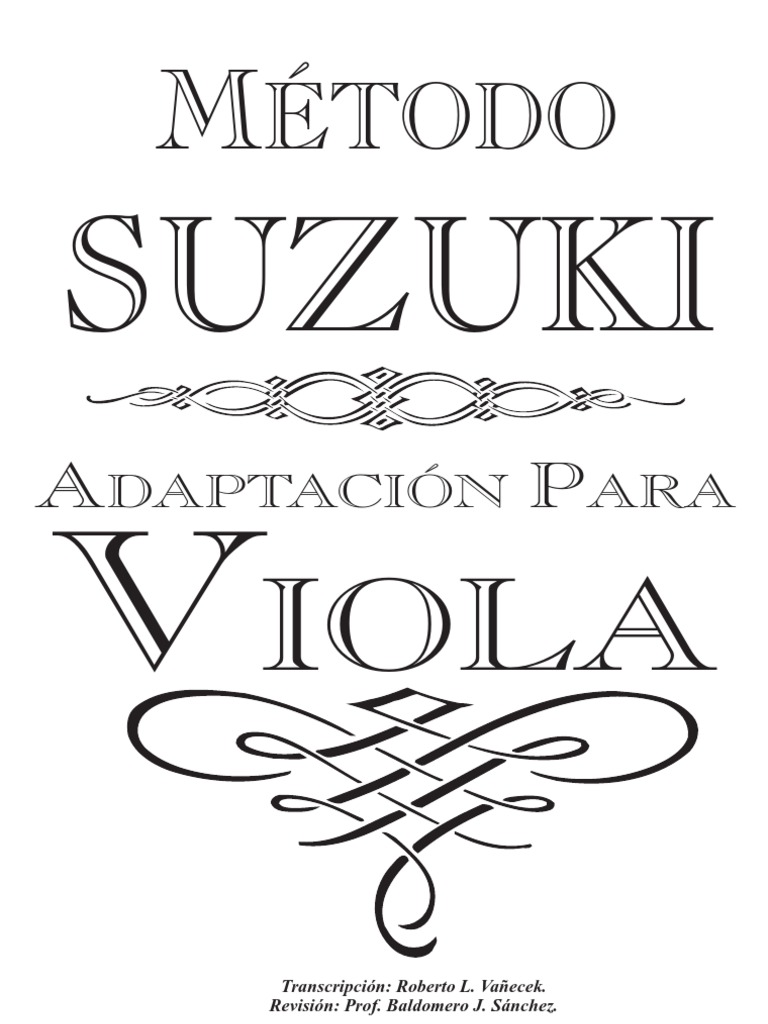 Metodo Suzuki - Adaptado para Viola | PDF