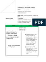 Biological Science - Scriptwriting For Siyensikula