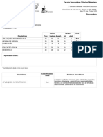 Evaluation Secundary Grade