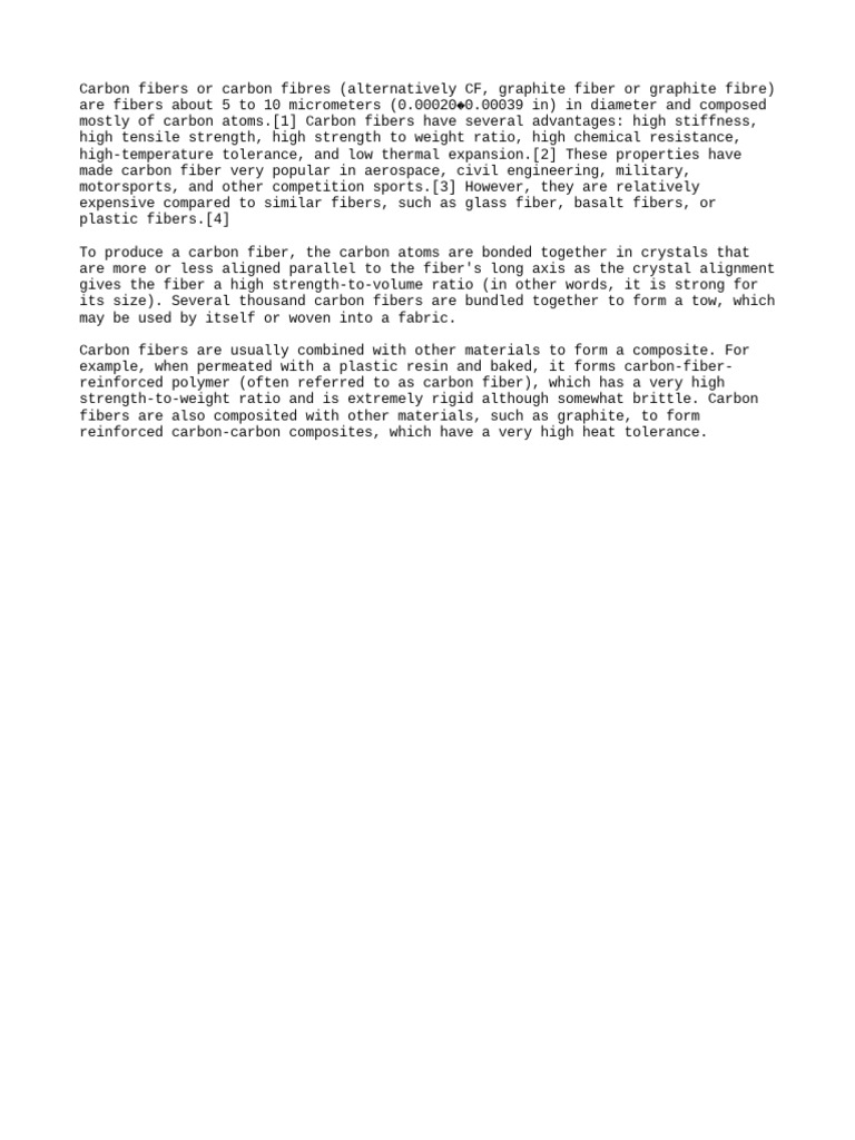Carbon Fibers PDF
