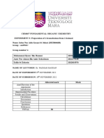 Chm457 Fundamental Organic Chemistryexp 3