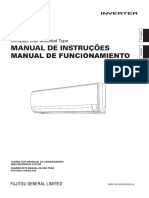 Manual de instruções compacto de ar condicionado de parede