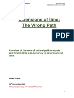 Extensions of Time - The Wrong Path