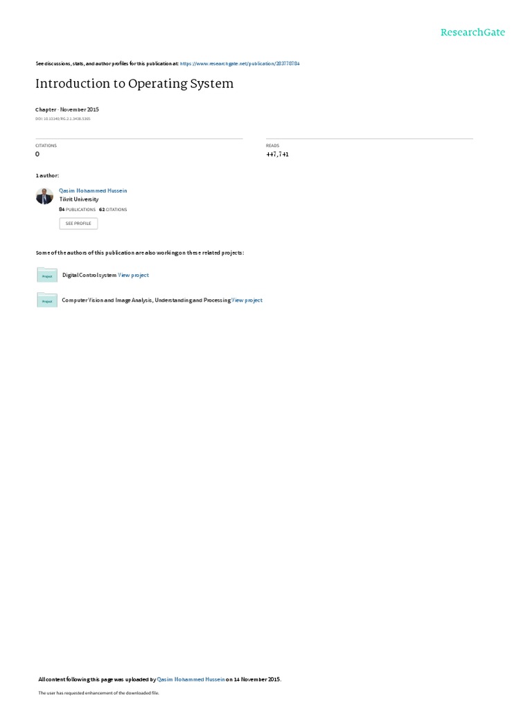 Operating Systems | PDF | Operating System | Computer Data Storage