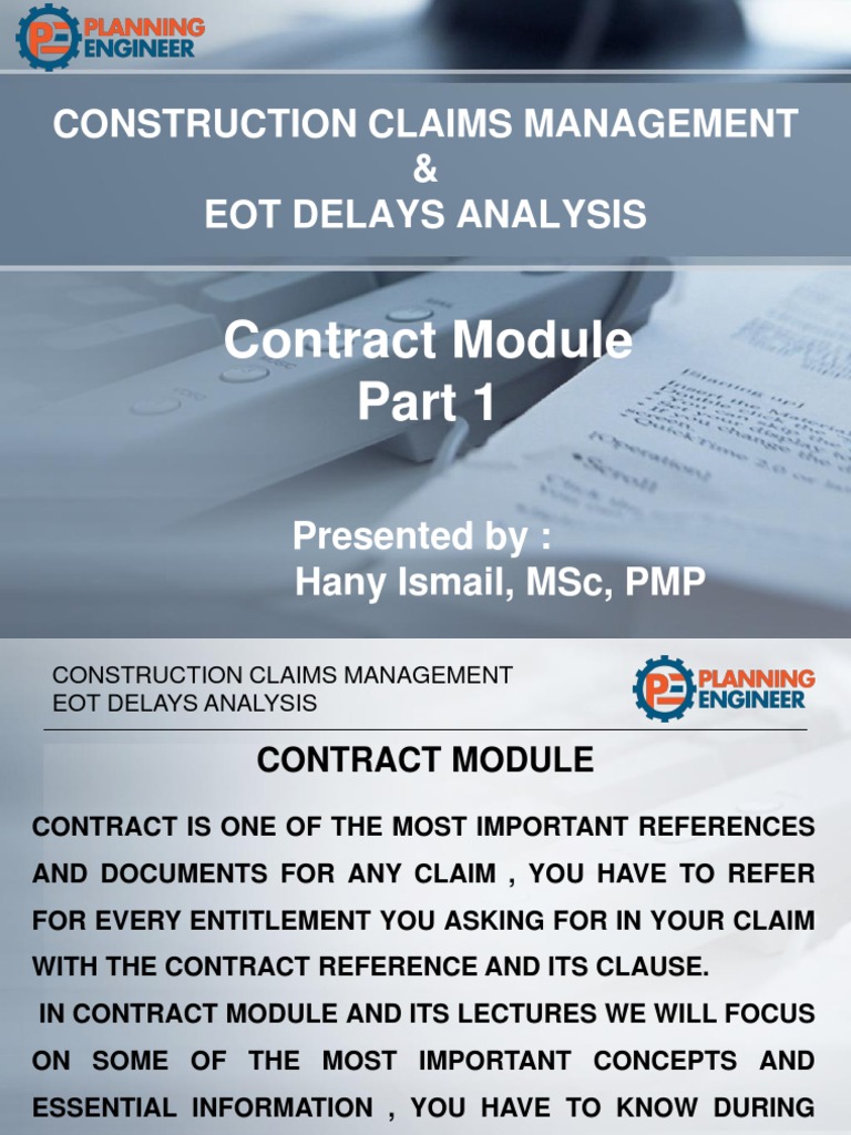 Construction Claim Management Eot Delay Analysis Pdf Indemnity