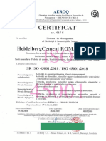 Certificat Iso 45001