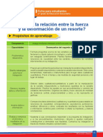 ¿Cuál Es La Relación Entre Furezas y La Deformación de Un Resorte - Ciencia y Tecnología 2