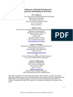 The Adolescence of Family Firm Research: Taking Stock and Planning For The Future