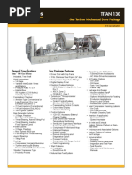 Titan 130 Gas Turbine Specifications | PDF | Gas Turbine | Engines