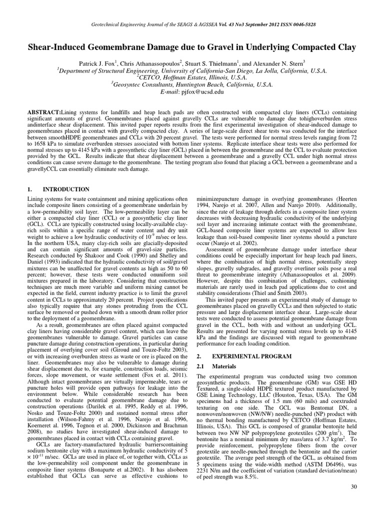 Geotechnical Engineering Journal of The | PDF | Geotechnical ...