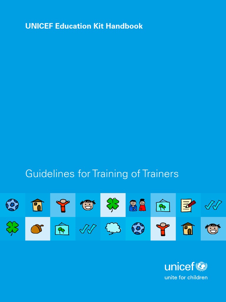 Guidelines For Training of Trainers Education UNICEF Kit Handbook | PDF ...