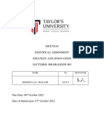 Rishitena Umapathi Strategic and Innovation Individual Assignment 1