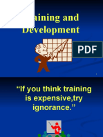 Training and Development - Power Point Presentation