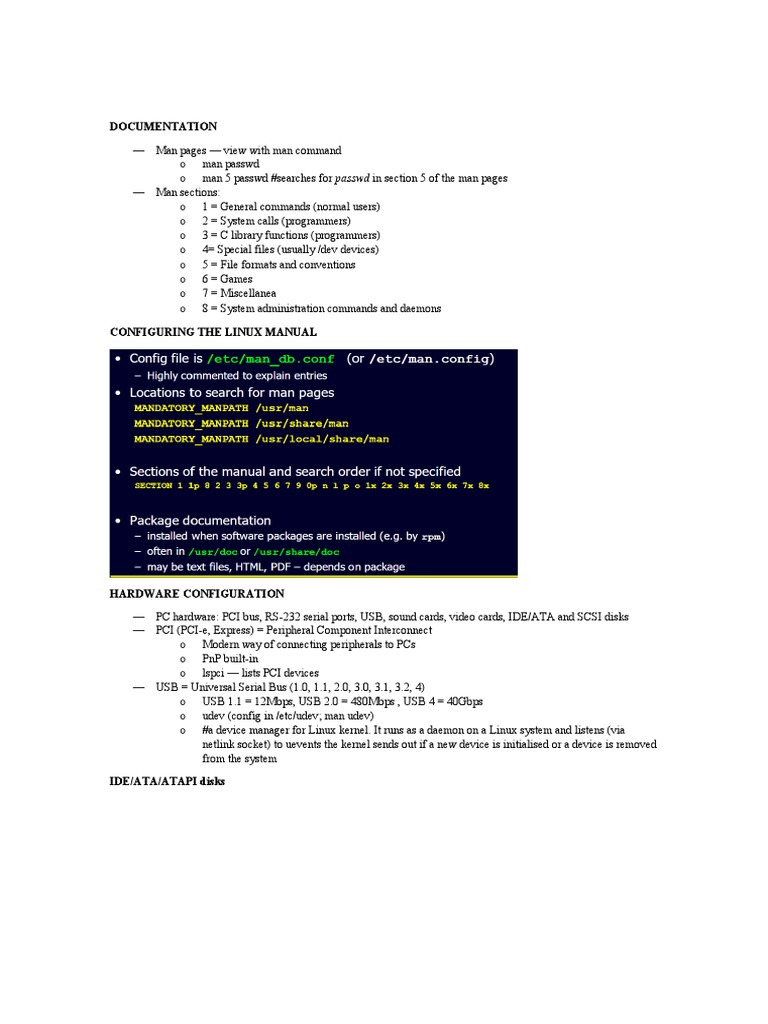 Linux and Windows Server Documentation | PDF | File System | System ...