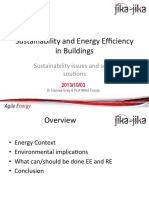 Sustainability and EE in Buildings