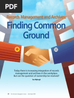 Records Management and Archives Finding