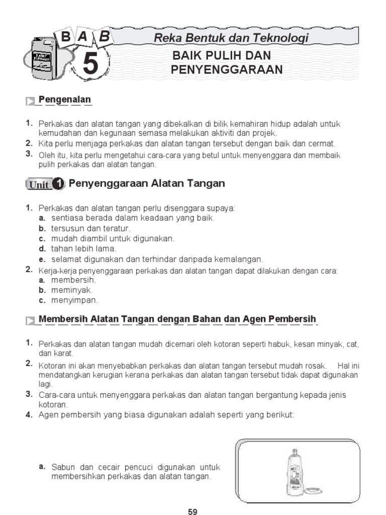 Nota Kemahiran Hidup Tahun 4 Bab 05 Pdf