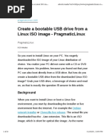 Create A Bootable USB Drive From A Linux ISO Image - PragmaticLinux