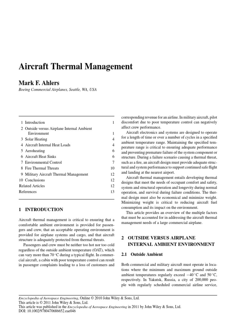 Ahlers 2011 | PDF | Heat | Aircraft