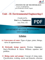 Unit - II: Environmental Engineering-I: Topic