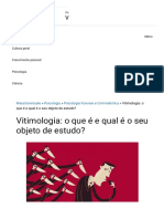 Objeto de estudo da vitimologia