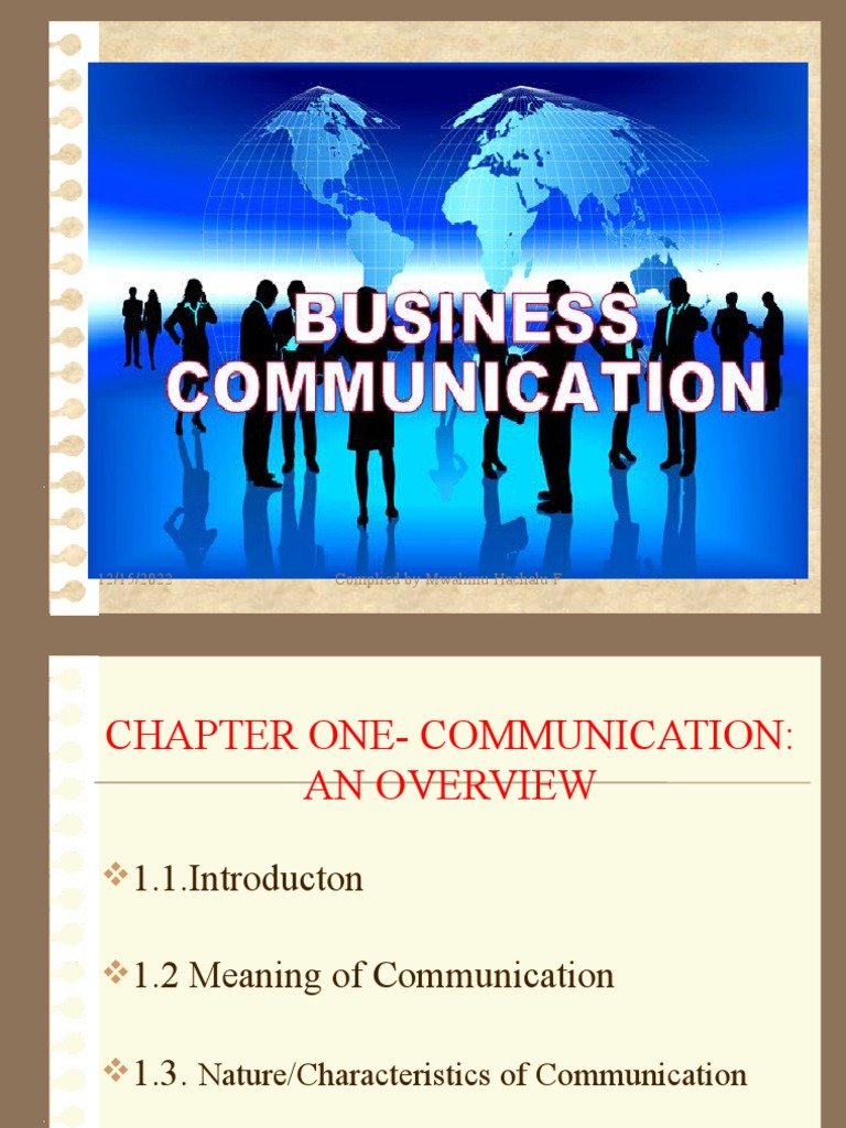 CHAPTER 1& 2 - Business Communication | Download Free PDF ...