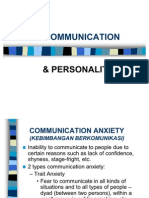 Lecture 14 Communication Personality