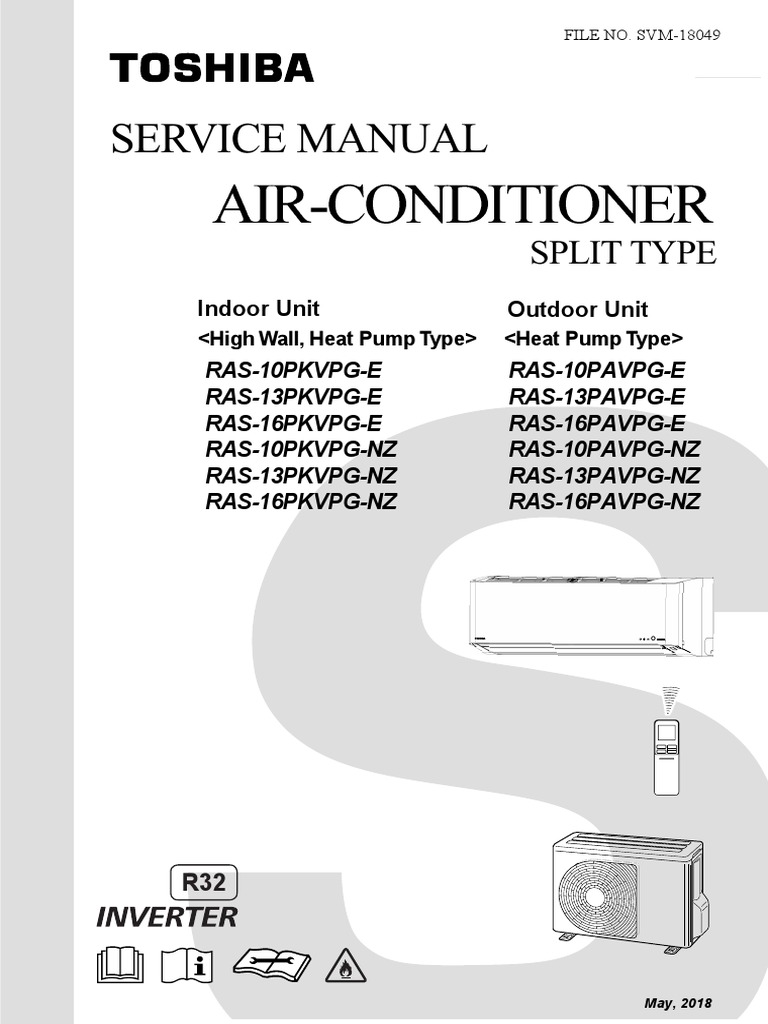 Service Manual Split Type PDF Air Conditioning Pipe (Fluid