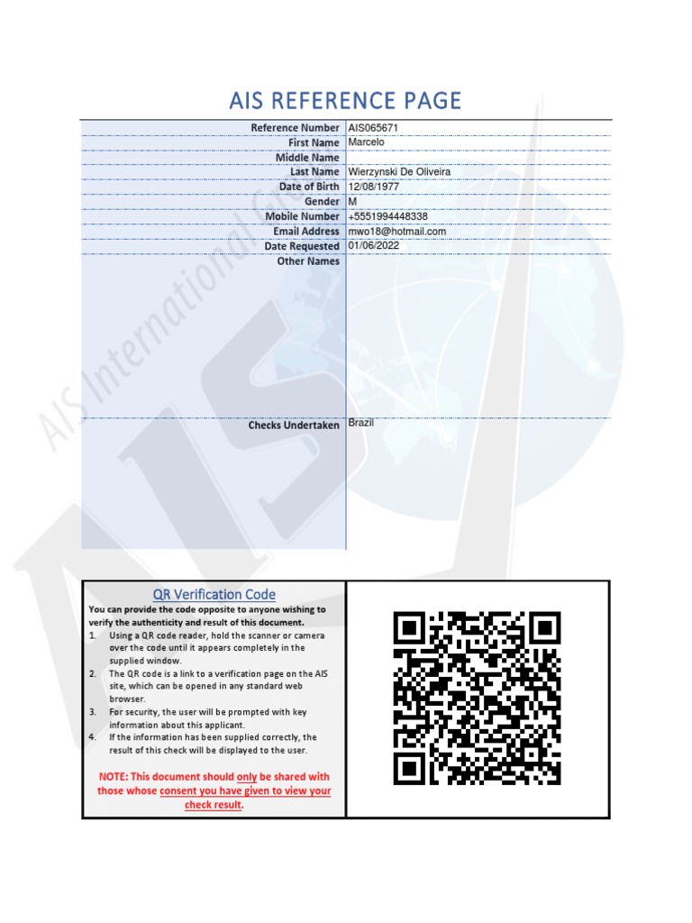 iccieページ ICHC Reference Page - AIS065671 | PDF