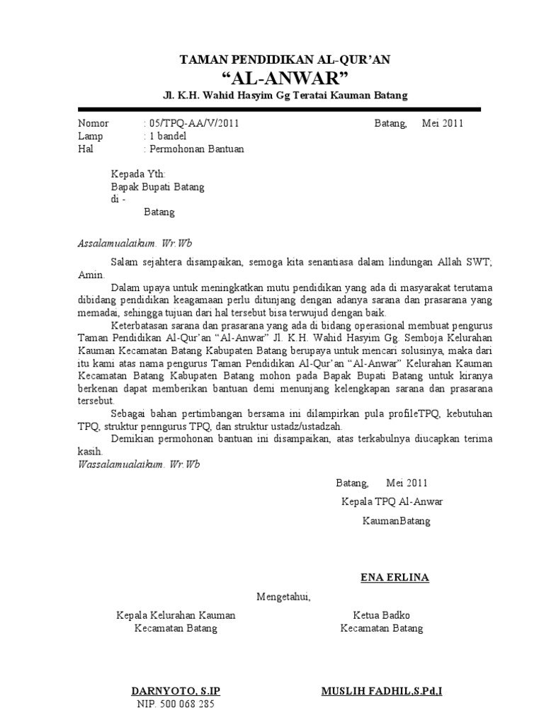 Proposal Kabupaten Tpq