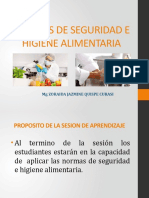 Normas de Seguridad e Higiene Alimentaria