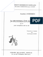 Kupdfcom Joachim Andersen 24 Petites Etudes Op 33 Pour Saxophone Mib Ou Sib