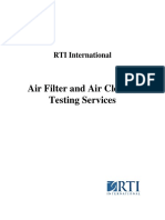 Air Filter Test Services