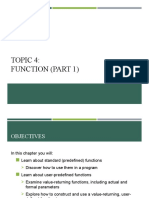 Topic 4 - Function (Part 1)