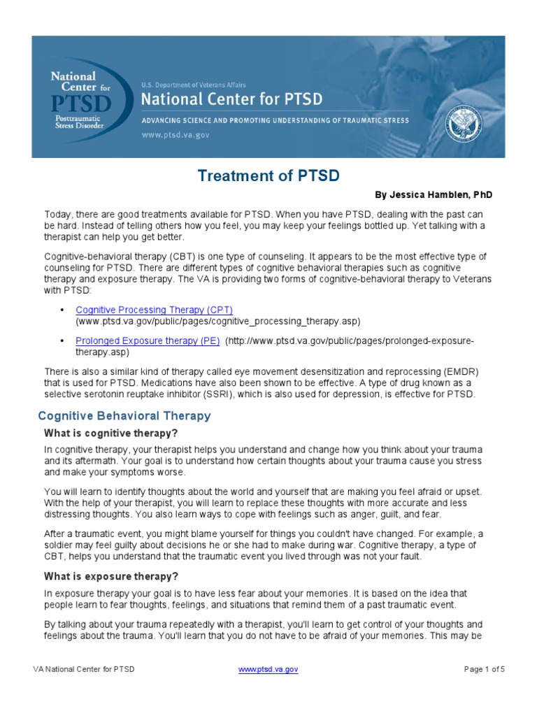 Effective PTSD Treatment Options | PDF | Posttraumatic Stress Disorder ...