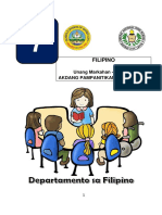 Filipino: Unang Markahan - Linggo 2 Akdang Pampanitikan NG Mindanao