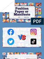 Position Paper Manifesto: Defining the Genre and Arguing Your Stand
