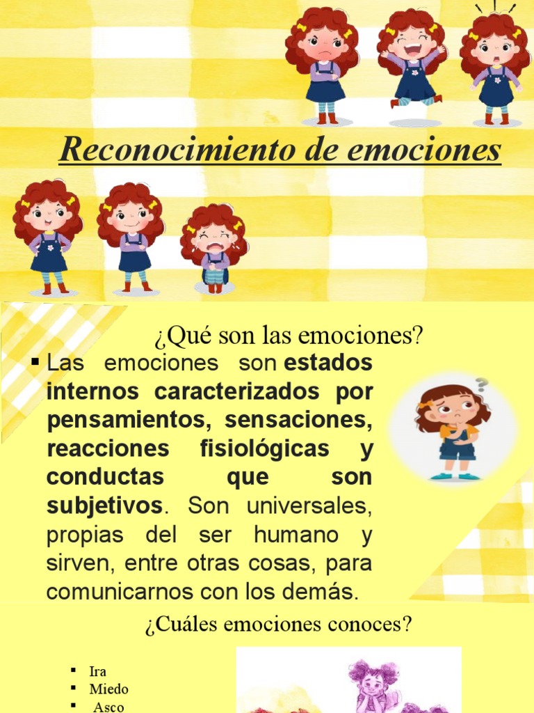 Reconocimiento de emociones en niños | PDF