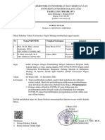 Surat Tugas: Kementerian Pendidikan Dan Kebudayaan Universitas Negeri Malang (Um)