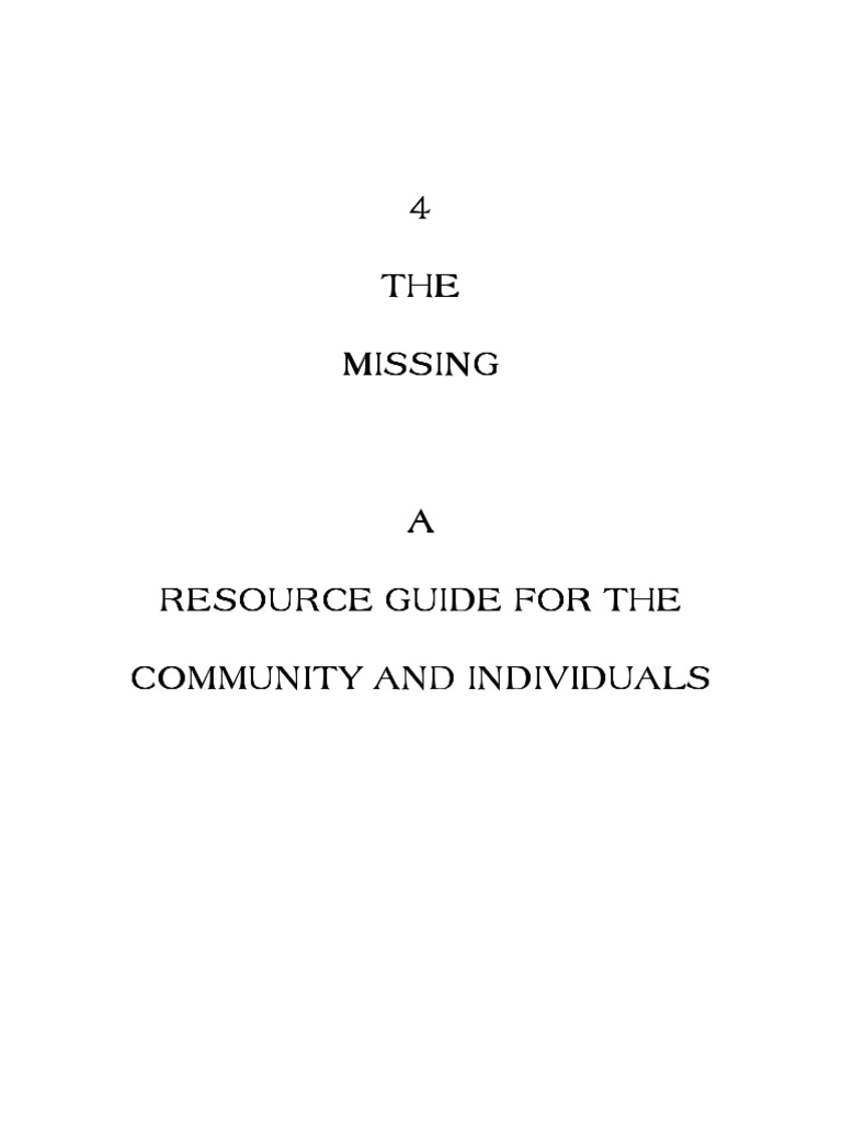 The missing community guide pdf facebook community