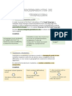 Procedimientos de Traduccion