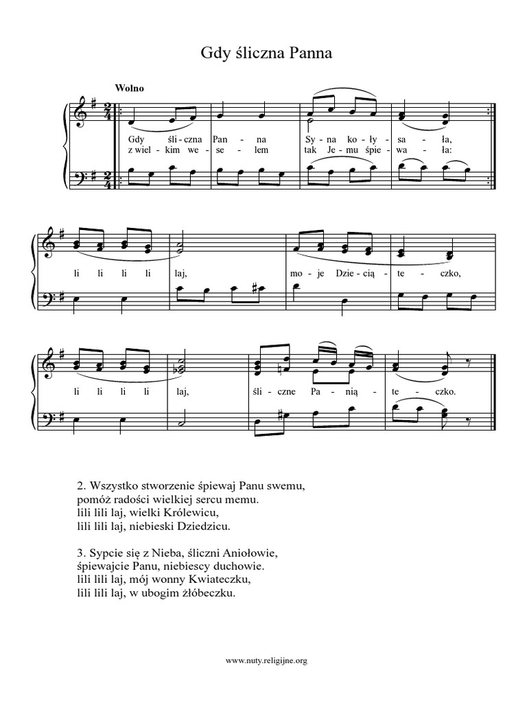 Gdy Sliczna Panna 842246 1 | PDF