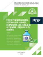 Studiu Privind Evaluarea Sistemului de Garantie, Gestionare A Deseurilor